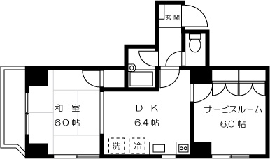 墨田区太平４丁目の賃貸マンションの間取り