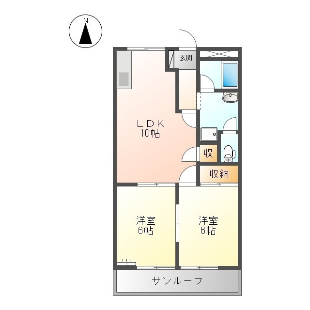 サンハイムシバの間取り