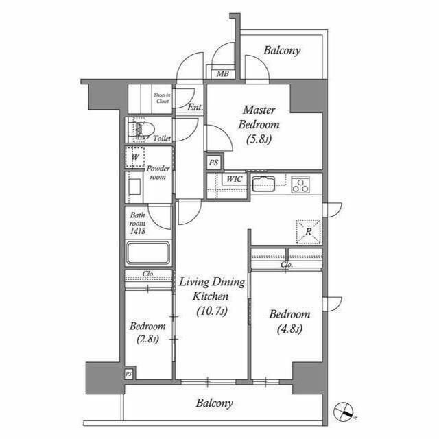 ＡＣＰ　Ｒｅｓｉｄｅｎｃｅ　浅草の間取り