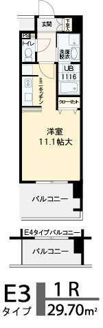 ビバーチェ鷺洲の間取り