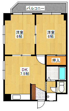 あづまハイツ(アヅマハイツ)の間取り