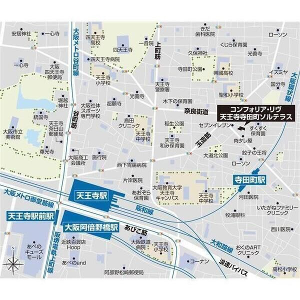 コンフォリア・リヴ天王寺寺田町ソルテラスの間取り