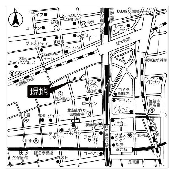 バウスフラッツ新大阪の間取り