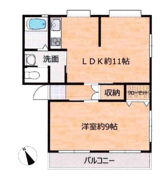 パラシオン日名の間取り|間取り図です