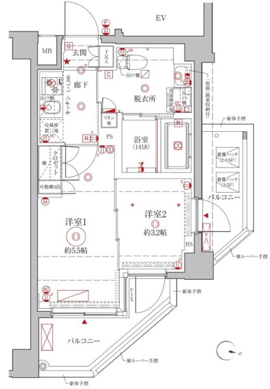 【間取り】 | クレイシアＩＤＺ幡ヶ谷