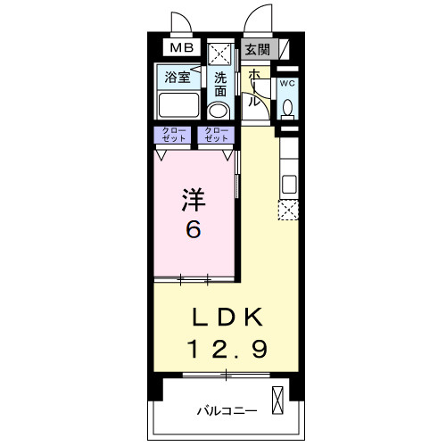 ラフレシール雅の間取り