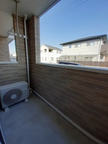 ベルフールのバルコニー|外からの目が気にならないバルコニーで洗濯物が干せます