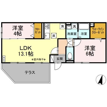 Garden大黒屋の間取り