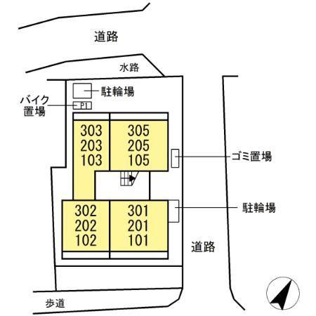 セジュール大船Sの区画図