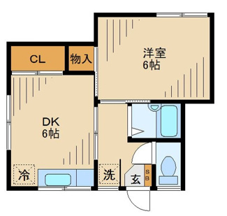 【間取り】 | ハイツ山ノ手 | 間取りです。