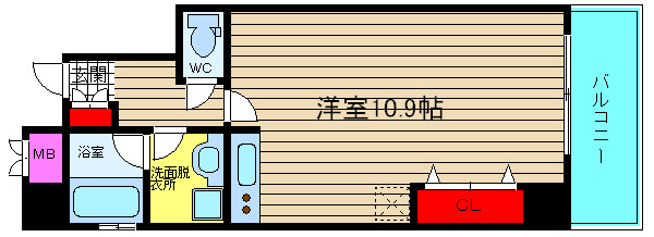 樹樹ガーデンアネックスの間取り|現状有姿