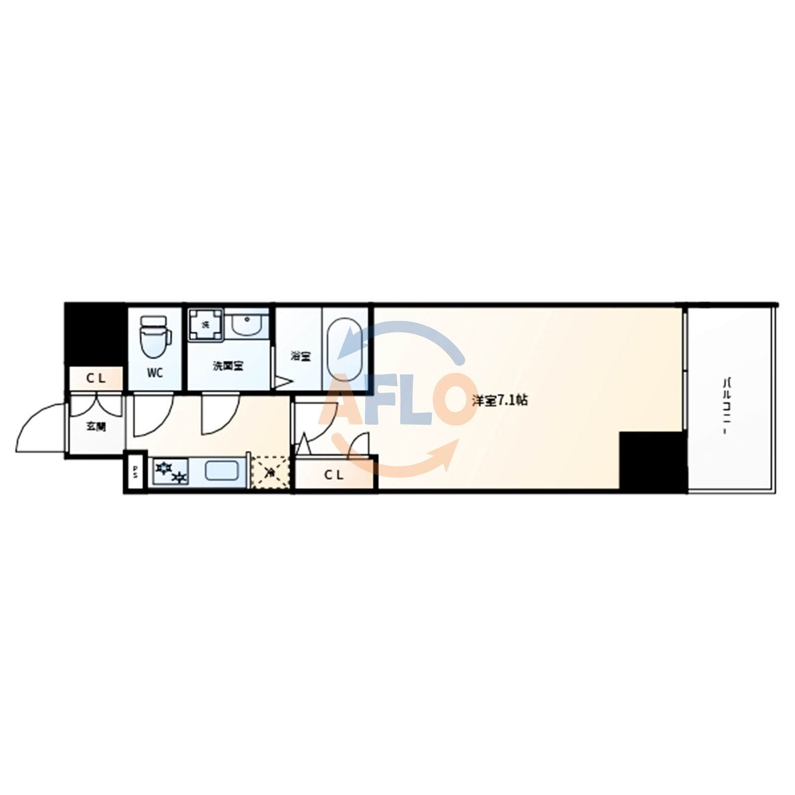 S-RESIDENCE堺筋本町Deuxの間取り|S-RESIDENCE堺筋本町Deux　間取り