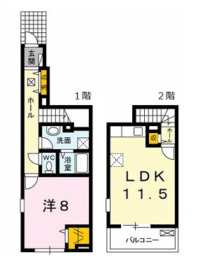 ユニベールＢの間取り