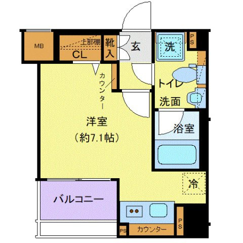 クレヴィスタ四ツ木の間取り