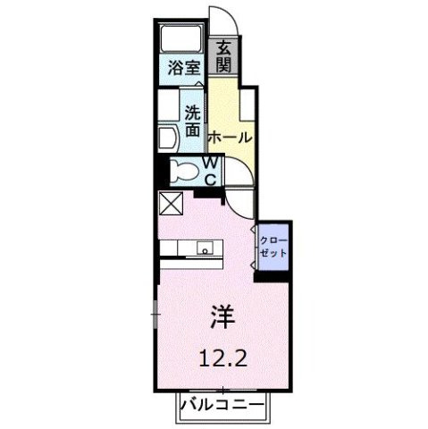 フルール・Ｍ３　Ａの間取り