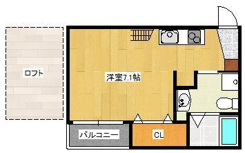 chocolateⅡの間取り