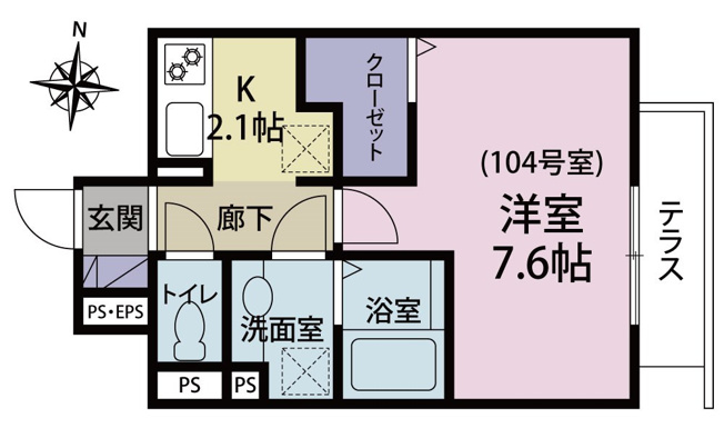 【間取り】 | クレスト蒲田