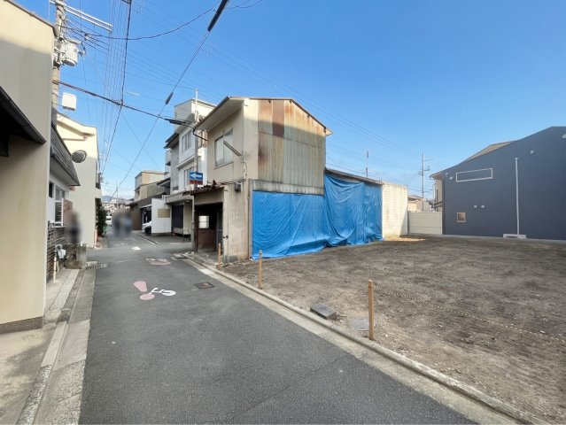 上京区家永町　建築条件無土地の前面道路含む現地写真