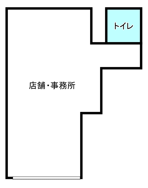 阿倍野区松崎町１丁目店舗の間取り