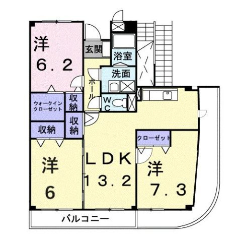 パルシャス東の間取り