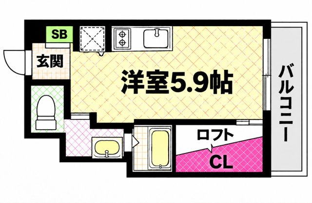 【間取り】 | コーラルポワント難波WEST
