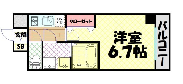 【間取り】 | ワールドアイ難波CityGate