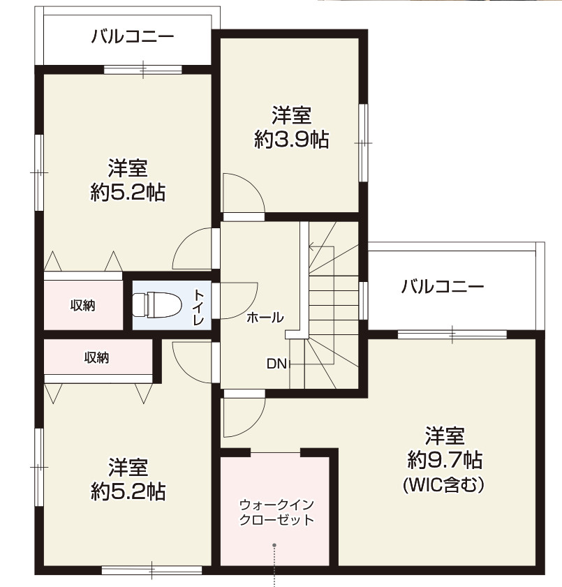 【仲介手数料無料】所沢市下安松２４期全１棟　所沢市の不動産なら西武ハウジングの間取り
