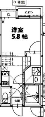 【間取り】 | クレオ筥松六番館