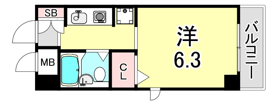 ロマネスク長田の間取り