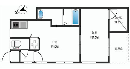 ビーコート青谷の間取り