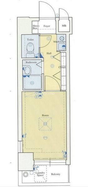 エステムコート大阪城南の間取り