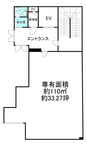 豊中市北桜塚３丁目の店舗事務所の間取り