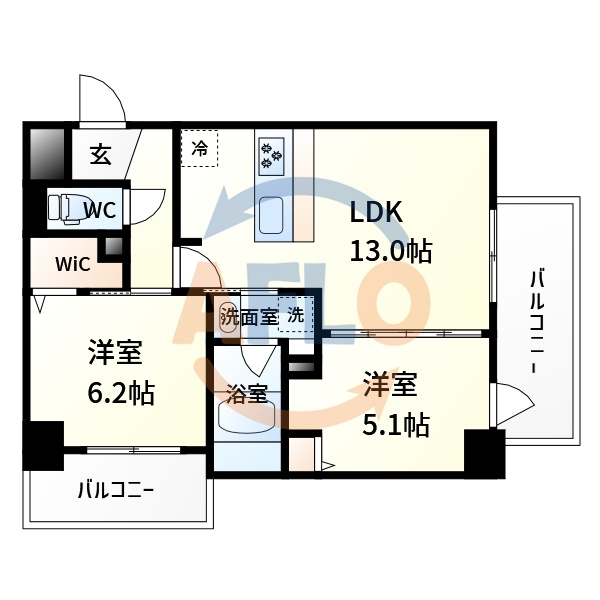 セレジェイラ江坂の間取り|CEREJEIRA江坂　間取り