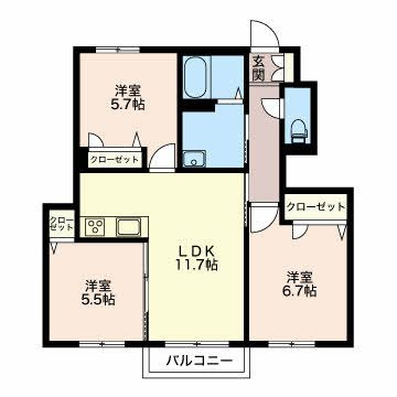 コンフォーザの間取り