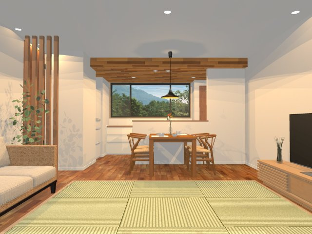 高知市福井東町 E号地-建築条件付き-売土地の完成予想図|内観の完成予想図です
