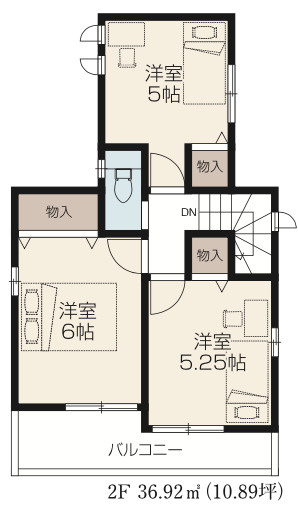【仲介手数料無料】所沢市狭山ケ丘１１期Ｂ号棟　所沢市の不動産なら西武ハウジングの間取り
