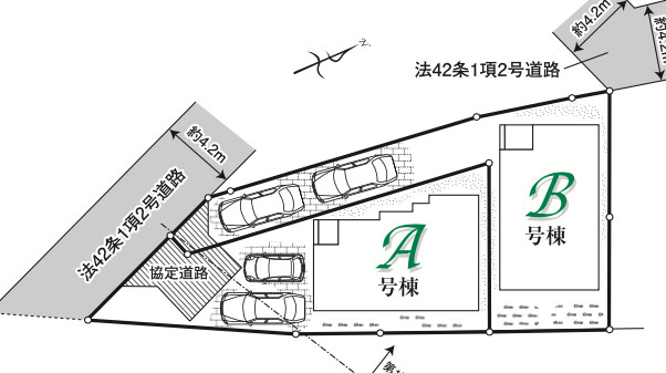 【仲介手数料無料】所沢市狭山ケ丘１１期Ｂ号棟　所沢市の不動産なら西武ハウジングの区画図