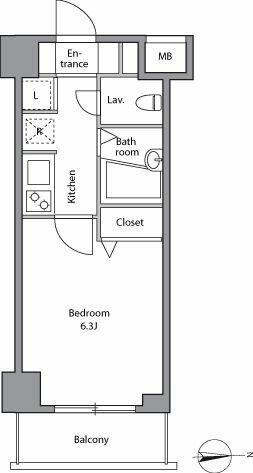 新品家具付きマンション上落合１４（ＫａＧｏｏｄ東京）の間取り