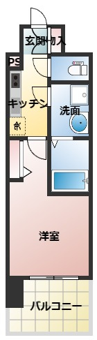 レジュールアッシュ桜宮リバーコートの間取り