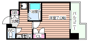 【間取り】 | ラナップスクエア天満プライム
