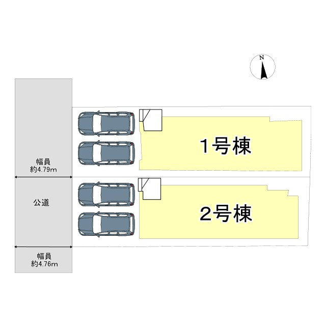 枚方市御殿山町　第1期　新築一戸建ての区画図|区画図