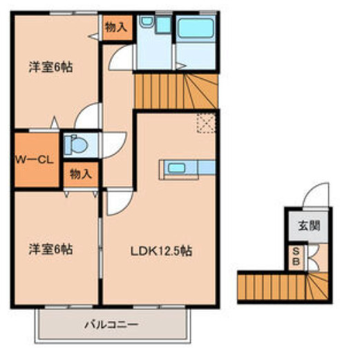 ドルフ弐番館【10.000円キャッシュバック対象物件】の間取り