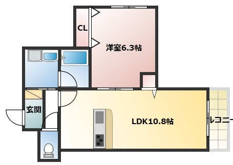 へーベルメゾン　星田駅前の間取り