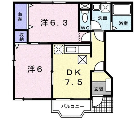 メゾン余部の間取り