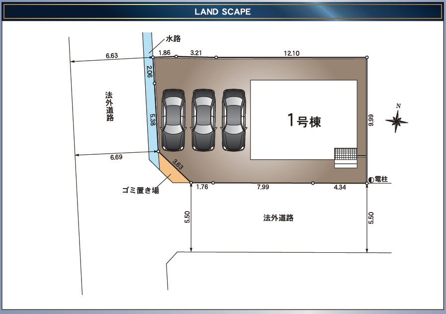 クレイドルガーデン上板町椎本第2の区画図