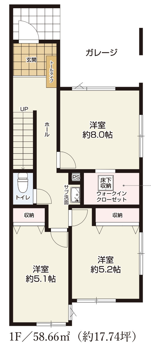 【仲介手数料無料】所沢市上安松１８期全１棟　所沢市の不動産なら西武ハウジングの間取り