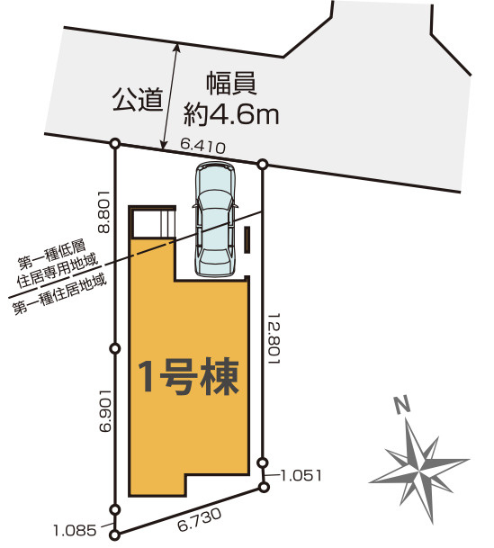 【仲介手数料無料】所沢市上安松１８期全１棟　所沢市の不動産なら西武ハウジングの区画図