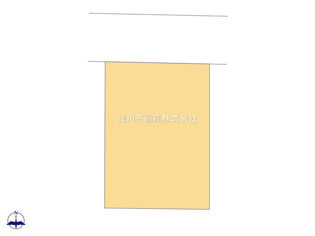 八王子市　片倉町　中古戸建ての区画図|～北側5ｍ道路に面しています～