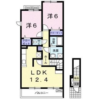 【間取り】 | リバーサイドヒルズＢ