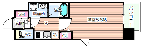 【間取り】 | レジュールアッシュ心斎橋リュクス